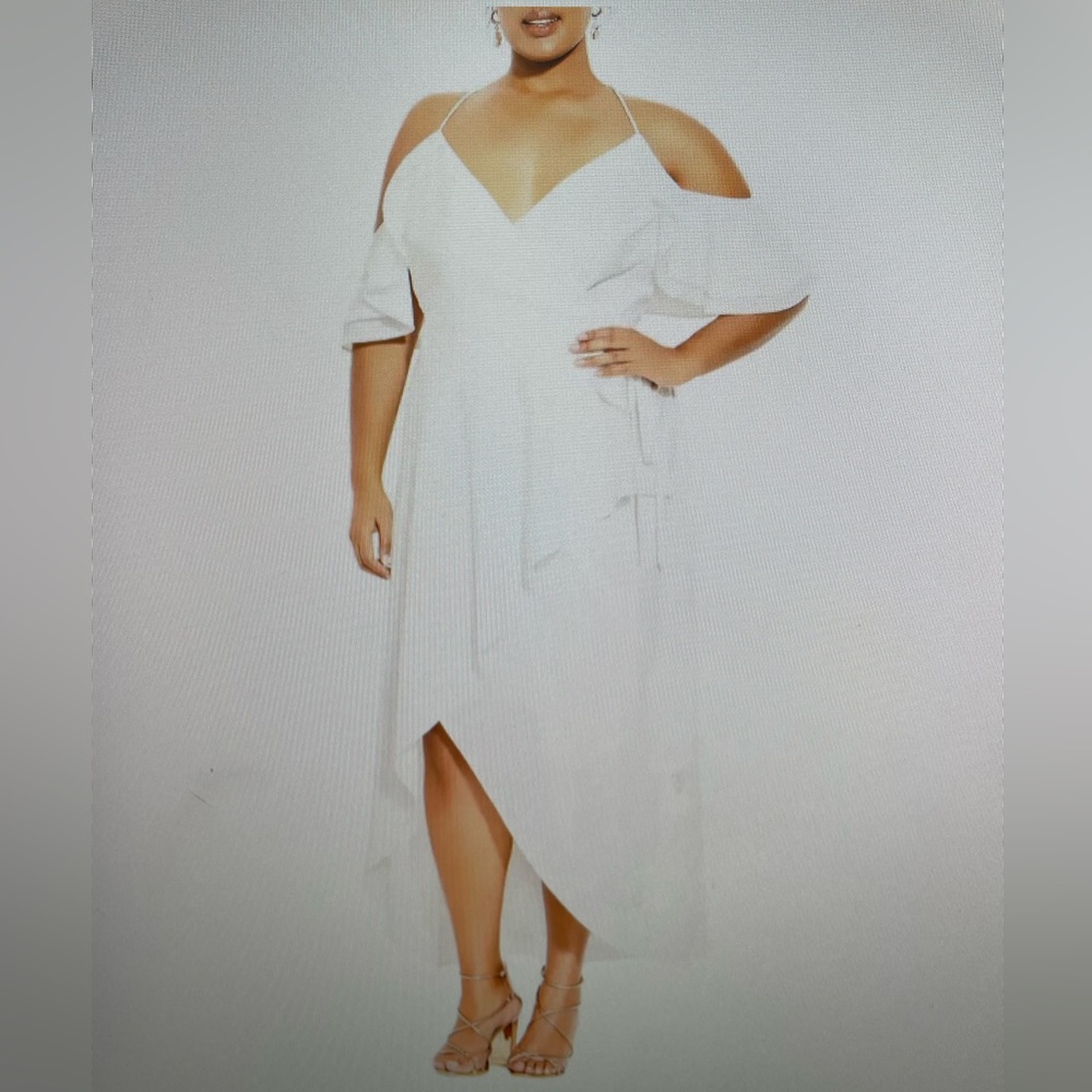 Elegant maxi wrap dress citychic